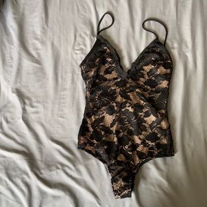 Open Back Laced Body Suit